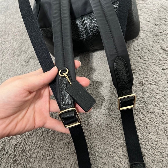 COACH Mini Charlie Backpack in Pebble Leather - Picture 6 of 12